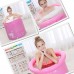Bathtubs Freestanding Thicker Water Folding tub Adult Bath Inflatable Bath Barrel Bath Bucket (Color : Pink) - B07H7JDH9S